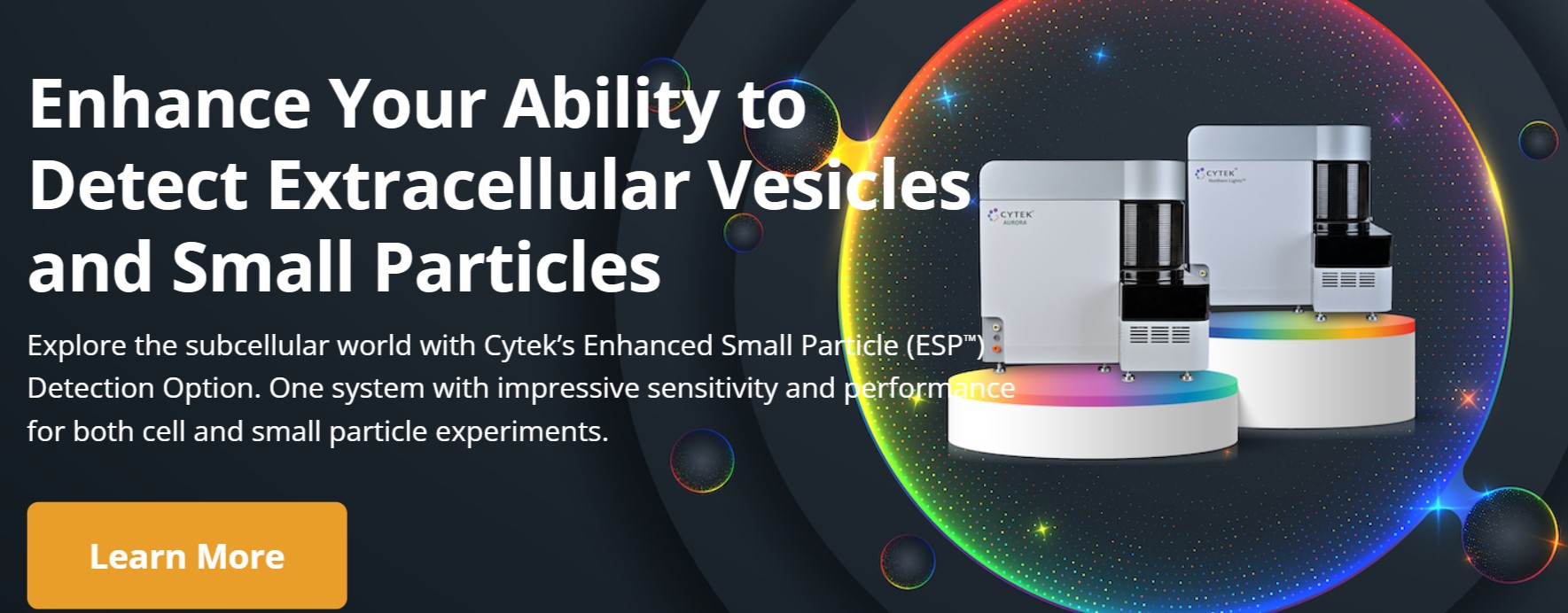 EV’s and Nanoparticles in “Full Spectrum View” with the new Cytek ESP module